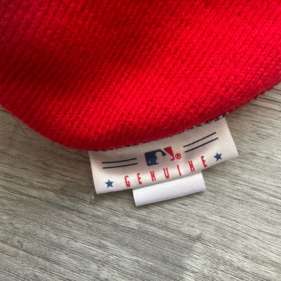 Vintage San Francisco Giants red and white beanie hat #GiantsNation - Picture 3 of 3